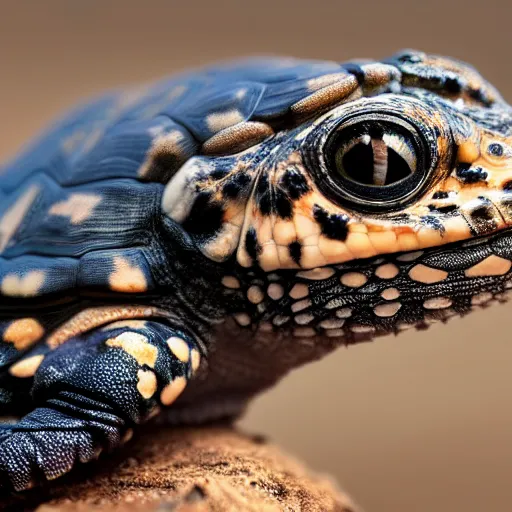 Prompt: an award winning photo of platinum black gecko tortoise looking at the camera, cute, nature photography, National Geographic, 4k