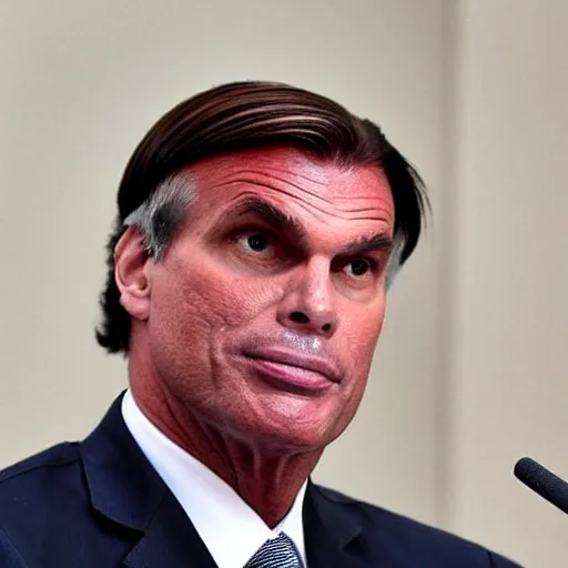 Prompt: chad president jair messias bolsonaro