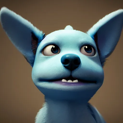 Prompt: a cute little blue dog portrait, photorealistic, 3 d render, award winning render, unreal engine, octane render, studio lighting, 8 k, hd, dustin nguyen, akihiko yoshida, greg tocchini, greg rutkowski, cliff chiang, pixar