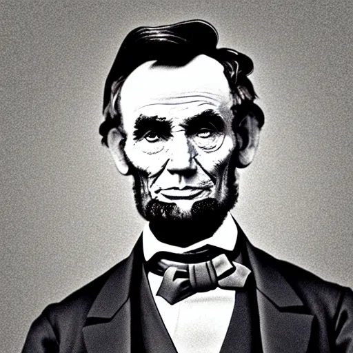 Prompt: Abraham Lincoln as a vampire hunter, digital art
