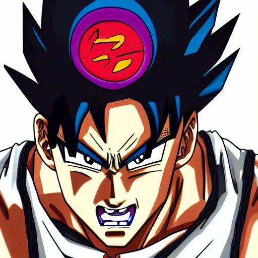 Image similar to Tupac as a Dragon Ball character, digital art, trending on ArtStation, realistic,