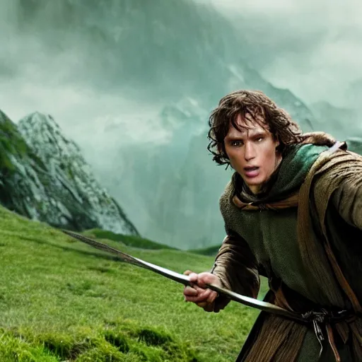 Image similar to Live Action Still of Jerma in The Lord of the Rings, real life, hyperrealistic, ultra realistic, realistic, highly detailed, epic, HD quality, 8k resolution, body and headshot, film still