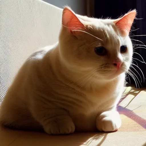 Image similar to extremely obese fat cat,