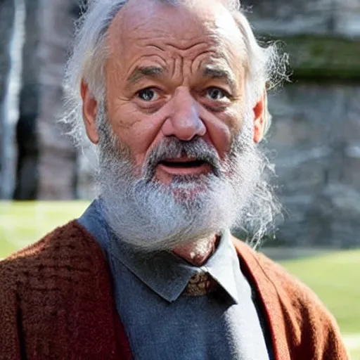 Image similar to bill murray plays dumbledore in harry potter