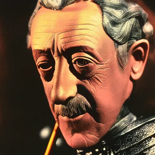 Image similar to a beautiful detailed 3 d matte photograph of alec guinness as dorothy in the wizard of oz, ominous, magical realism, texture, intricate, radiant colors, fantasy, volumetric lighting, high details