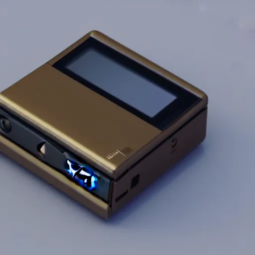 Image similar to an isometric cute 3 d low - poly render of a sony walkman, soft lighting, unreal engine 5