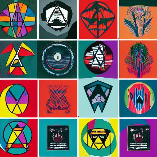 Image similar to Collage, Radiohead logo, Radiohead logo, Radiohead logo