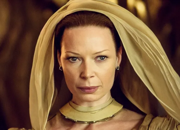 Image similar to rebecca ferguson, bene gesserit, cinematic