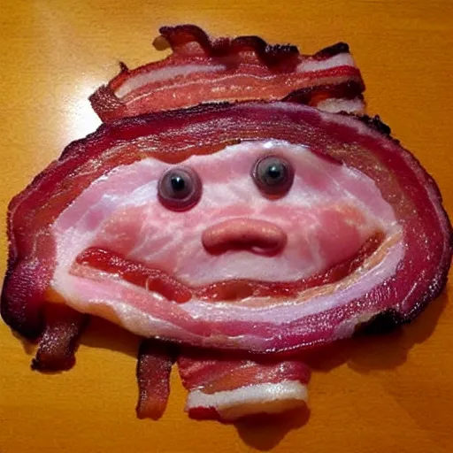 Image similar to bacon in the shape of kevin bacon