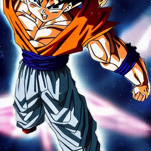 Image similar to goku wearing female clothes