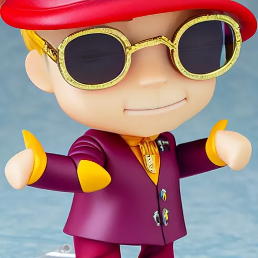 Image similar to elton john, nendoroid, figurine, detailed product photo