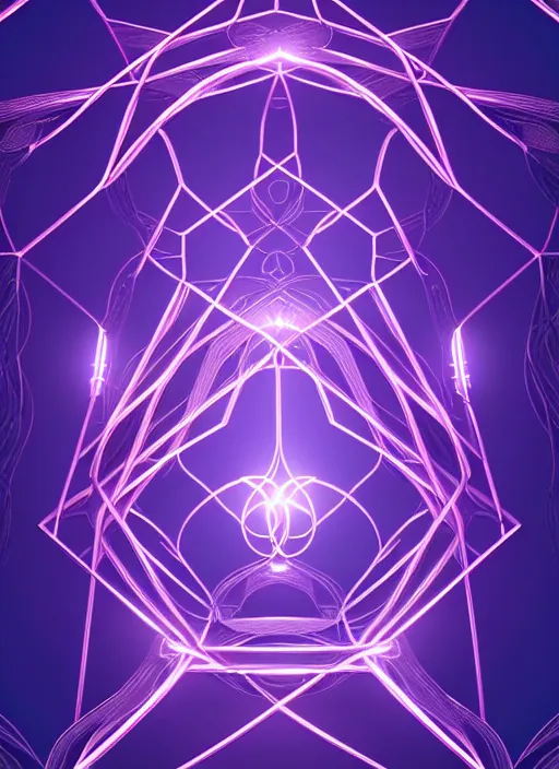 Image similar to symmetry!! product render abstract mathematical, glowing lights!! intricate elegant, highly detailed, digital painting, artstation, concept art, smooth, sharp focus, illustration