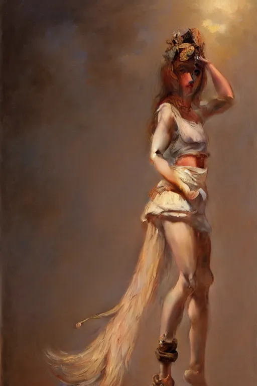 Image similar to a full body portrait of a good looking girl wearing cute outfit, high detail, cleary see face, by gaston bussiere, bayard wu, greg rutkowski, odd nerdrum, maxim verehin, realism, harsh lighting, dan dos santos, masterpiece, sharp focus, cinematic lightning