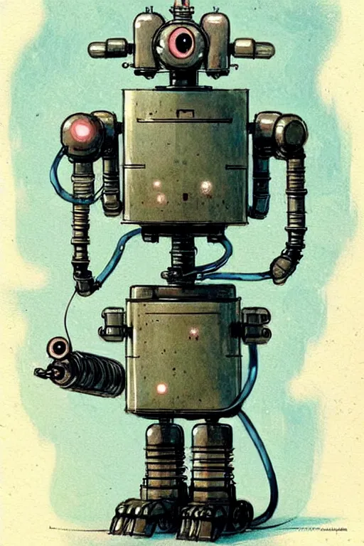 Image similar to (((((1950s robot science . muted colors.))))) by Jean-Baptiste Monge !!!!!!!!!!!!!!!!!!!!!!!!!!!