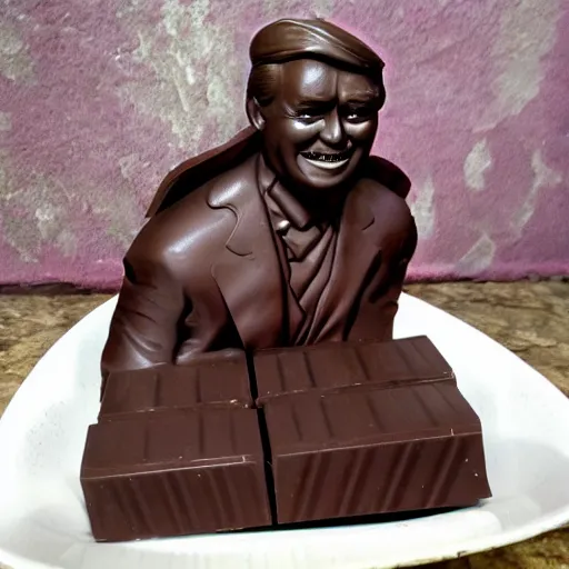 Image similar to dark chocolate trump relief