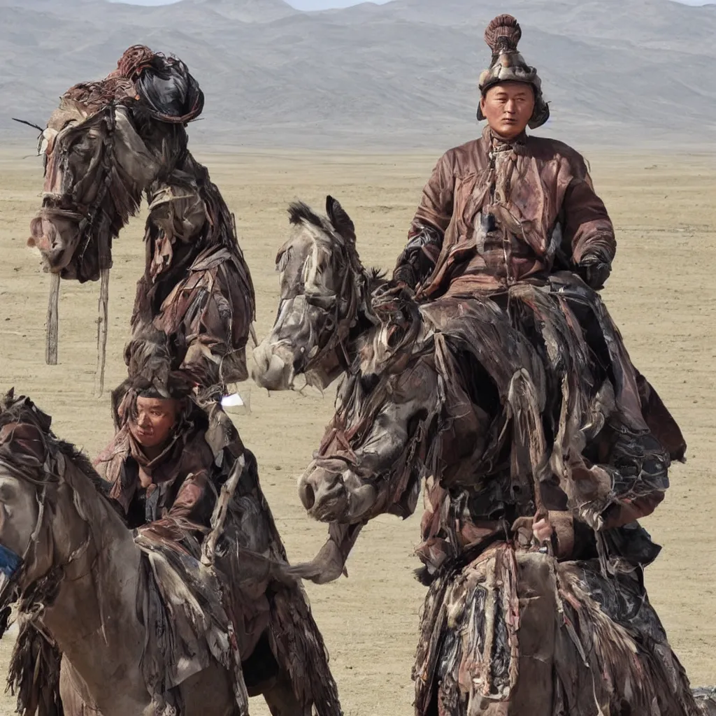 Prompt: ancient mongolian elon musk