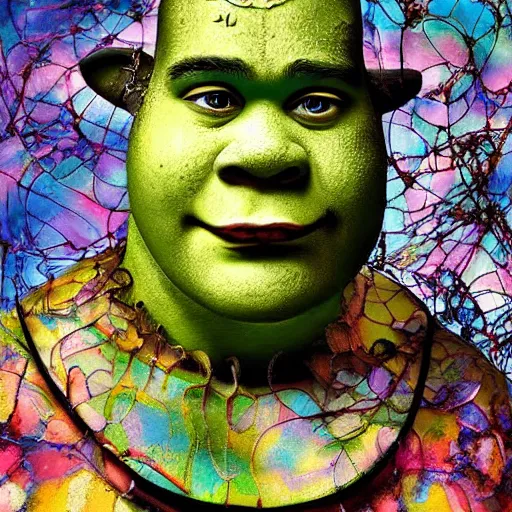 Image similar to The kinetic sculpture is a beautiful and haunting work of art of a series of images that capture the delicate beauty of a flower in the process of decaying. The colors are muted and the overall effect is one of great sadness. Shrek by Eric Wallis, by Yinka Shonibare soothing