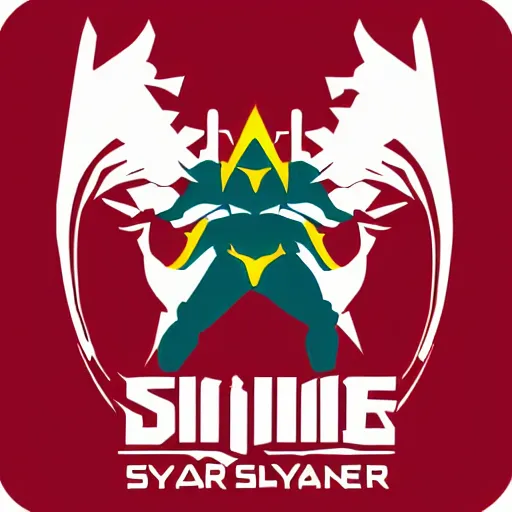 Prompt: Logo of an esport team called 'Divine Slayer', minimalist