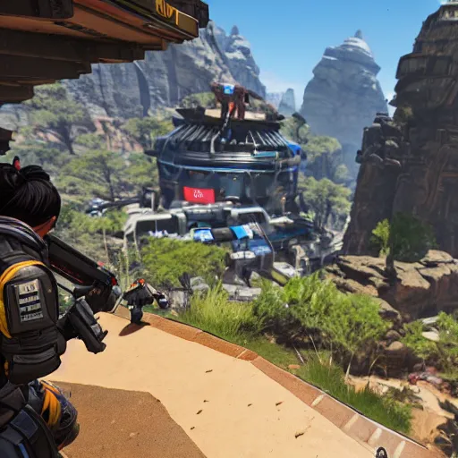 Image similar to A screenshot from Apex Legends