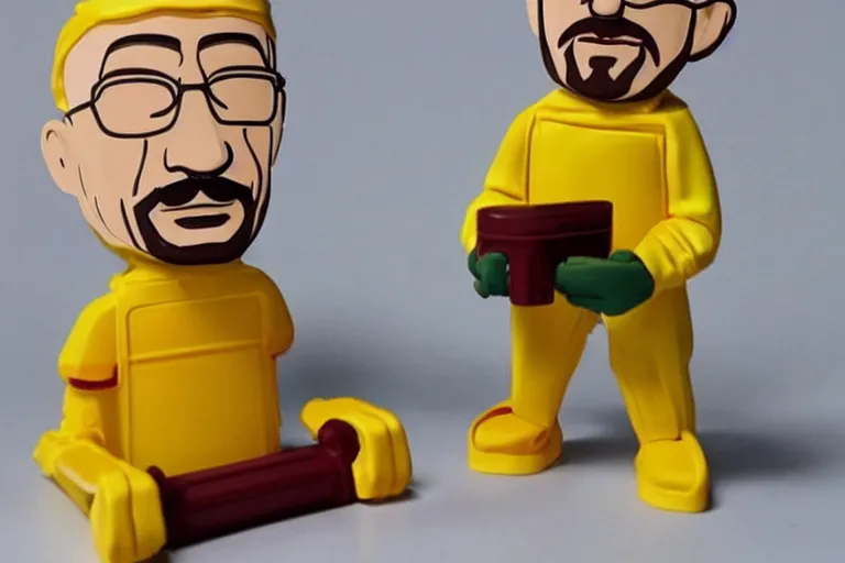 Image similar to walter white as a mcdonald meal toy