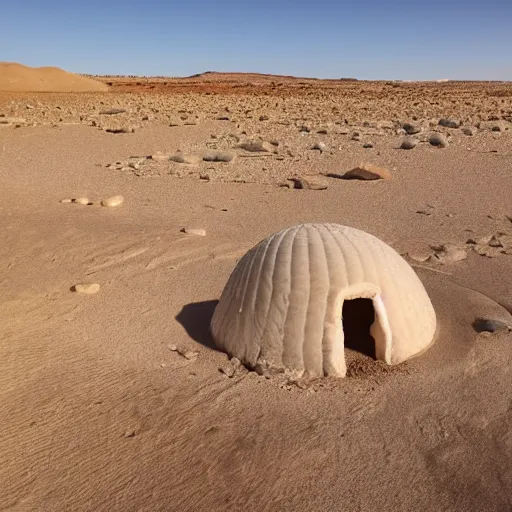 Image similar to igloo on a desert