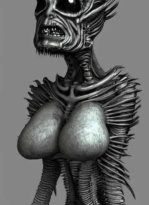 Image similar to surgeons of the dammed monsters n style h. r giger alien look, realistic