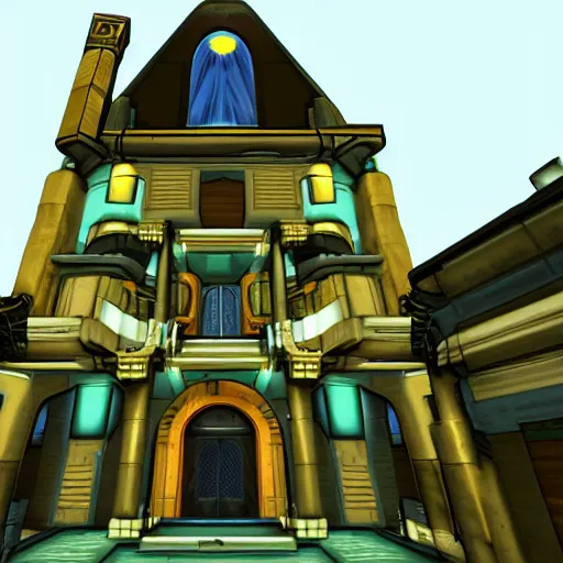 Image similar to half - life 3 / mega man resident silent specner mansion on hill