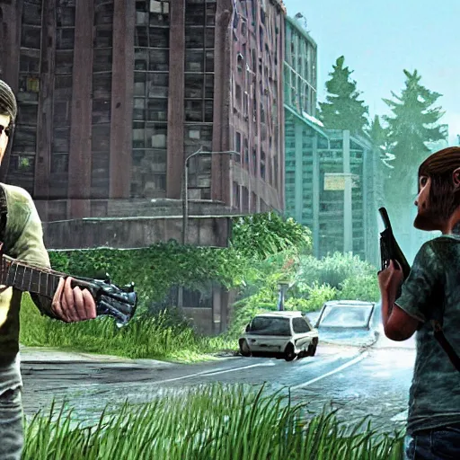 Image similar to the last of us, game boy screenshot