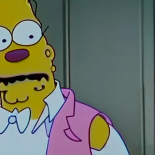 Image similar to A still of Homer Simpson in Joker (2019)