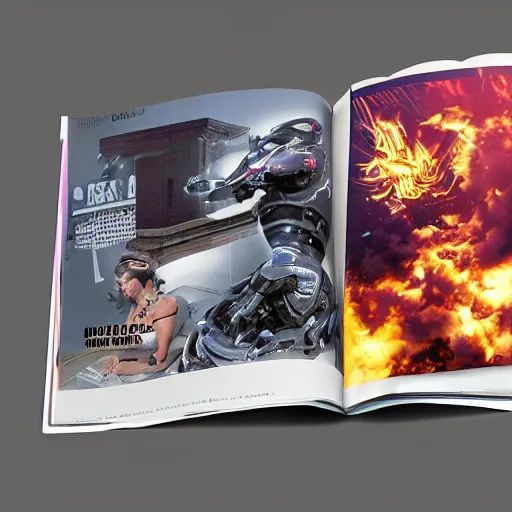 Prompt: all cool VFX as seen in print