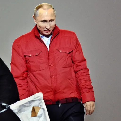 Image similar to vladimir putin with a pocket full of gravy