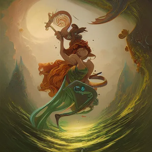 Prompt: a green rescue life belt by Peter Mohrbacher