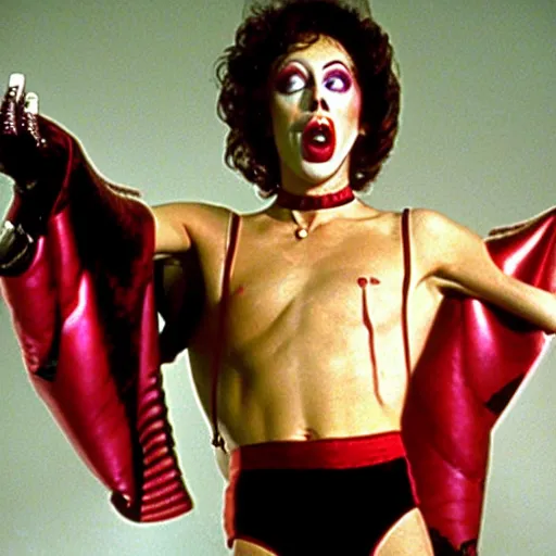 Image similar to tim curry in rocky horror picture show