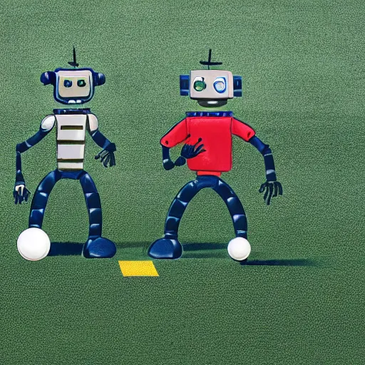Image similar to robots playing soccer