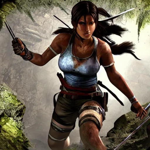 Image similar to a rabbit in the video game tomb raider 2013