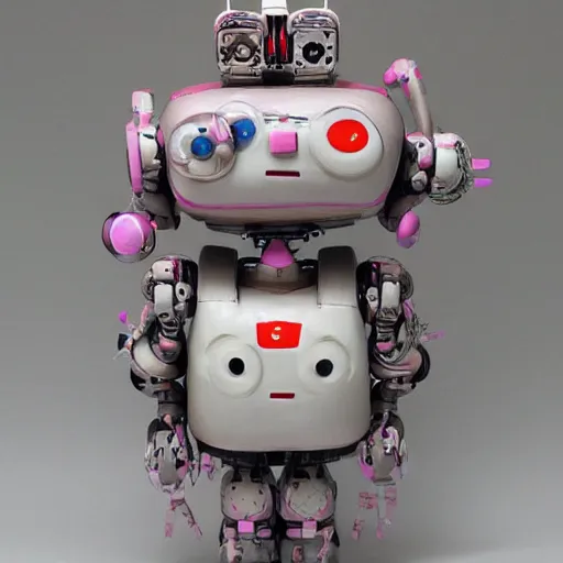 Image similar to a contemporary ceramic sculpture of a modular robot by hikari shimoda