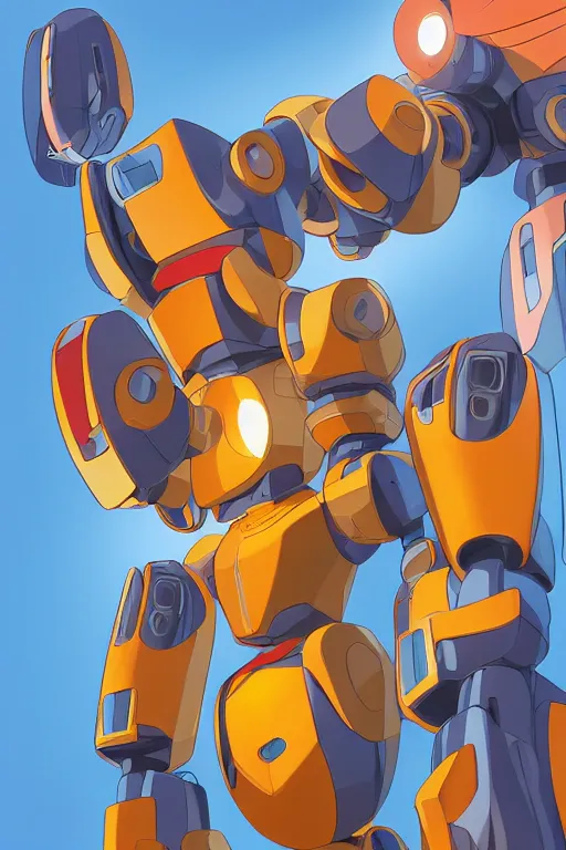 Image similar to metabots medabots medarotto medarot robot minimalist comics, behance hd by jesper ejsing, by rhads, makoto shinkai and lois van baarle, ilya kuvshinov, rossdraws global illumination ray tracing hdr radiating a glowing aura