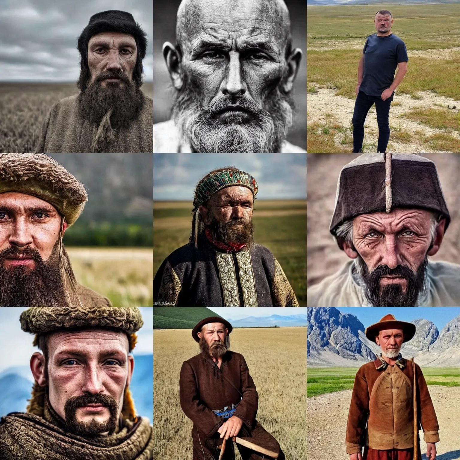 Prompt: slovak man who looks like his ancestors came from the steppe