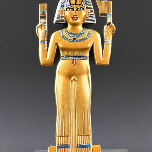 Image similar to art deco egyptian pharoh, female,