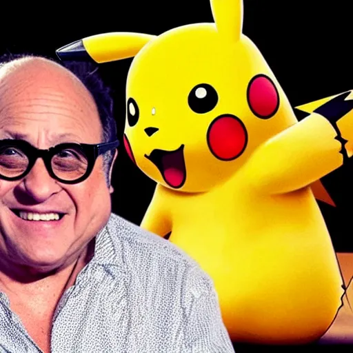 Image similar to pikachu but danny devito