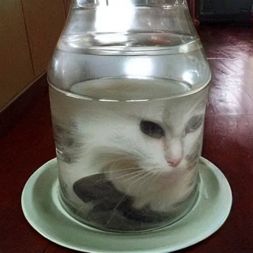 Image similar to cats as liquid