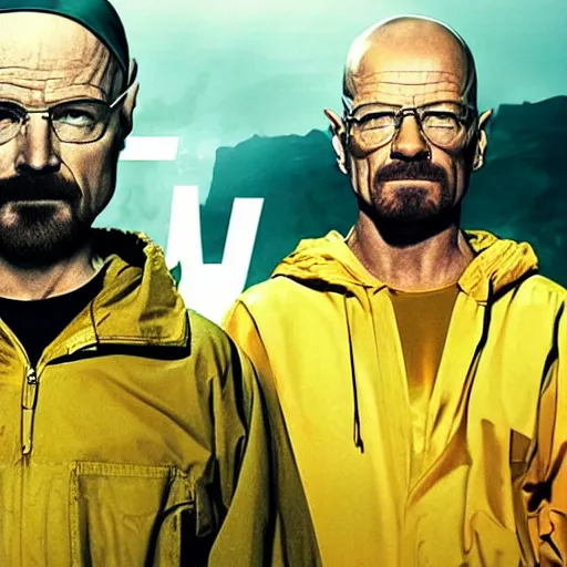 Prompt: walter white superhero movie