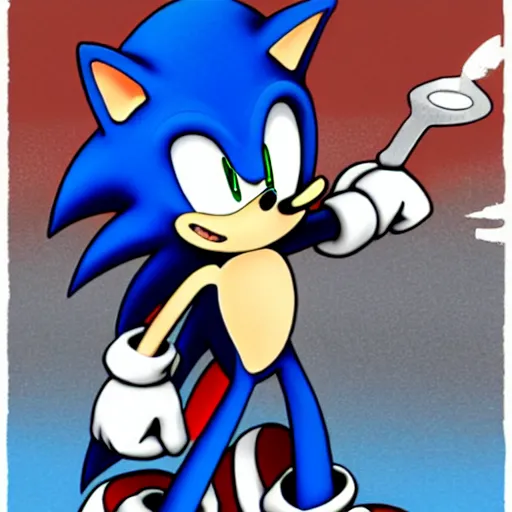 Image similar to sonic as knuckles