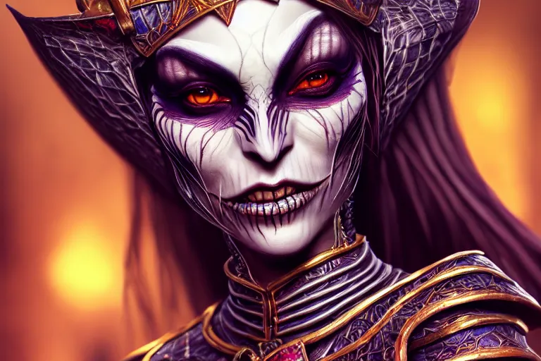 Image similar to a full portrait of a beautiful woman wearing, wearing extremely detailed attire, slim complexity, extremely detailed eyes, medievil, dnd, extremely detailed, high quality, trending on artstation, photo realistic