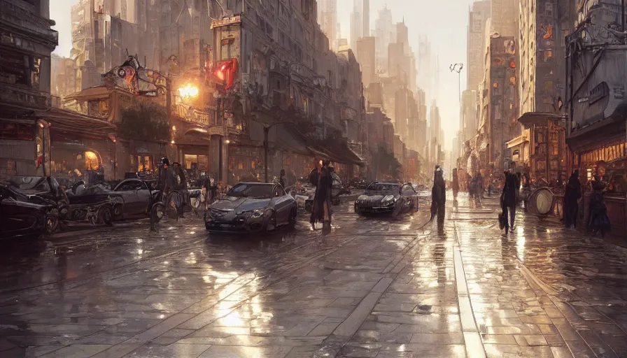 Prompt: Ultra realistic illustration of an ugly modern city street, intricate, elegant, highly detailed, digital painting, artstation, concept art, smooth, sharp focus, illustration, art by artgerm and greg rutkowski and alphonse mucha