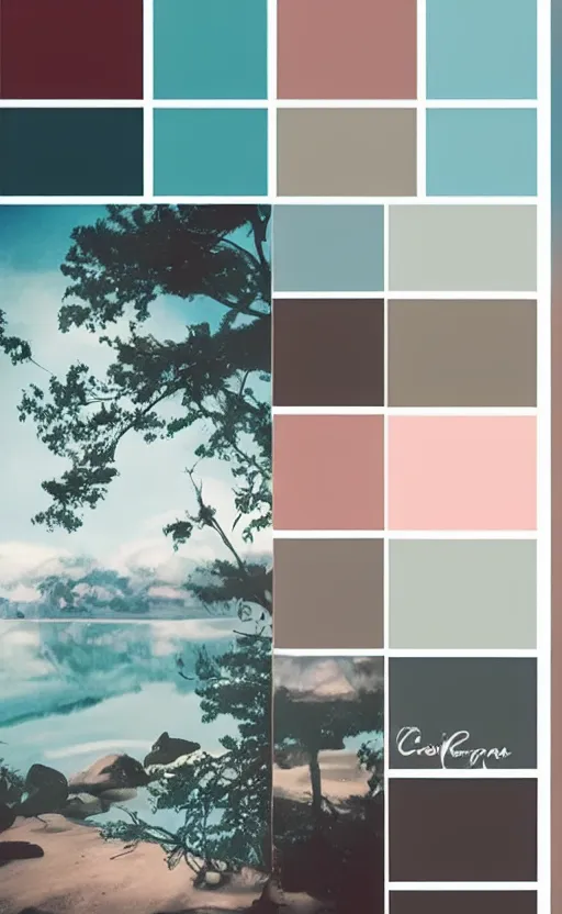 Prompt: cool simplistic with a beautiful color palette background