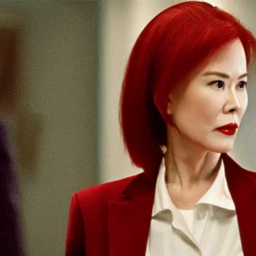 Prompt: chinese Nicole Kidman in American Psycho (1999)