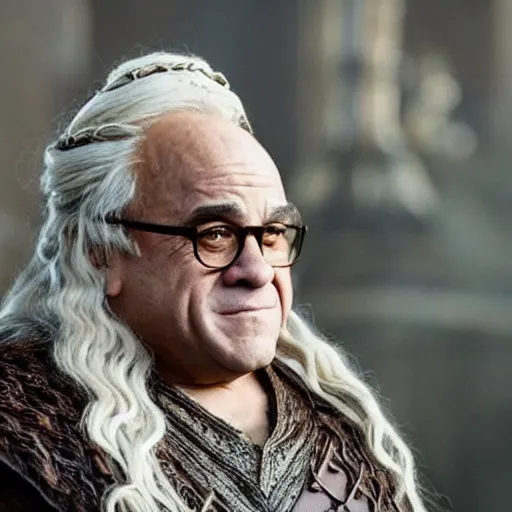 Image similar to danny devito as daenerys