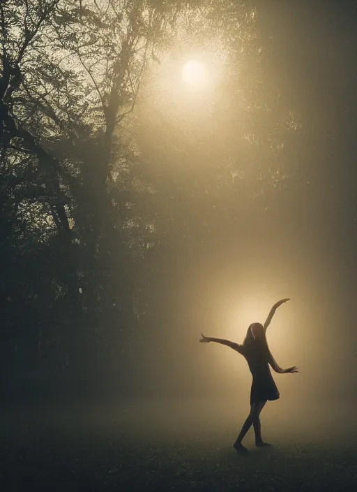 Image similar to the girl stretches out her hand to the glowing sphere, fog, rain, volumetric lighting, beautiful, mystique, golden hour, sharp focus, ultra detailed, jan urschel, dylan cole, marthe jonkers, james paick, thierry doizon, kai carpenter, ignacio fernandez rios, noir art house, 4 k, 3 5 mm, fujifilm