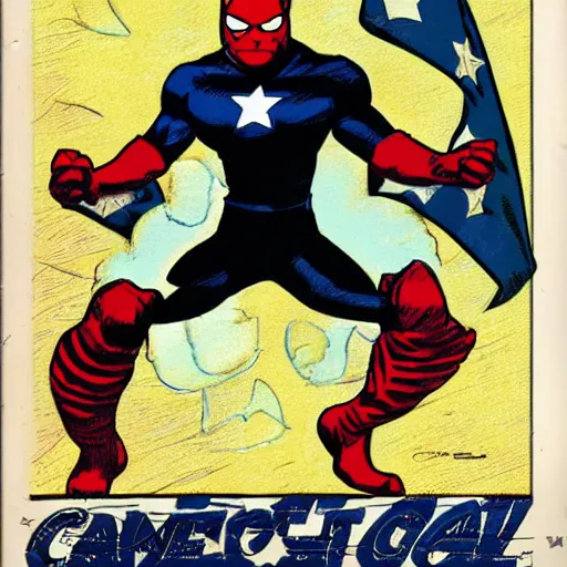 Image similar to cat as american captain by marvel comics